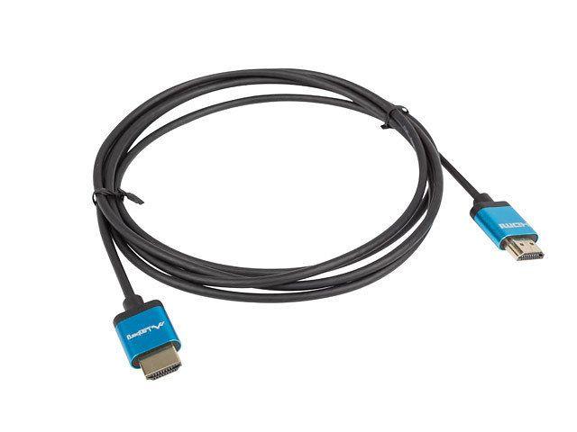 Cabo HDMI LANBERG CA-HDMI-22CU-0010-BK (1 m - 144 Hz - HDMI Type A - Preto/Azul)