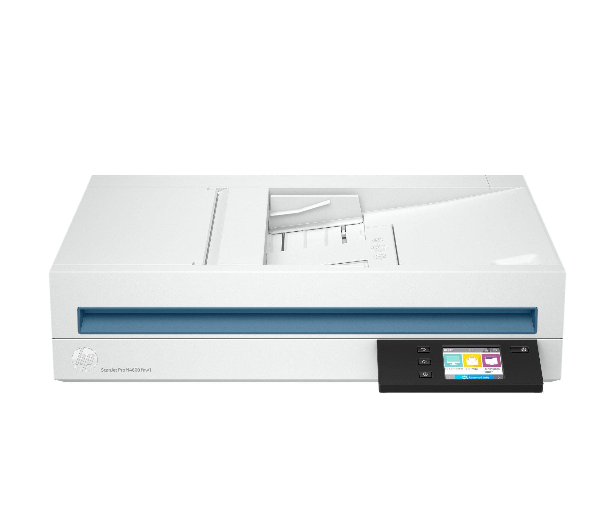 Scanner Documental HP ScanJet Pro N4600 fnw1 (USB, Wi-Fi e Ethernet - Branco)