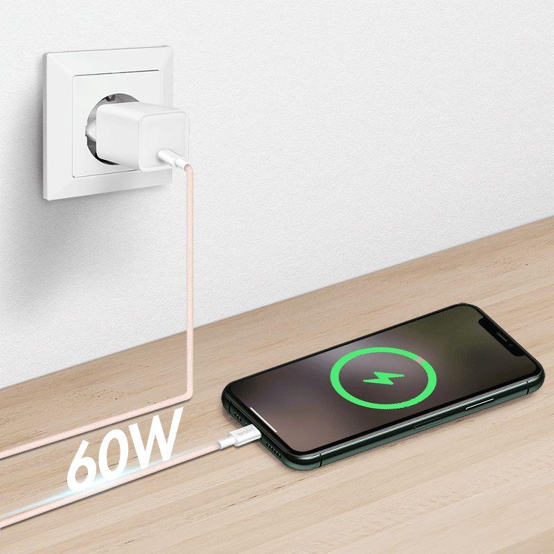 Cabo USB-C LOGILINK CU0343 (0,5 m - USB-C - Rosa) — miniatura 4