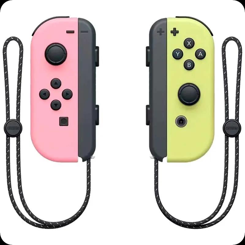 Comando POWERGAMING J-C Set (Nintendo Switch - Rosa-claro e Amarelo)