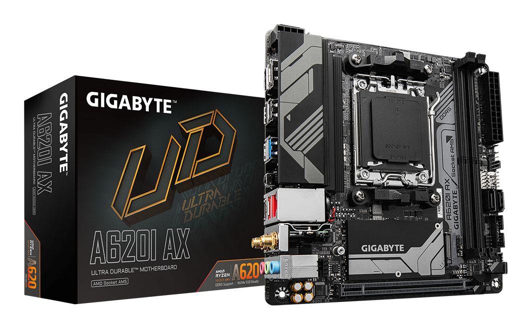 Motherboard GIGABYTE A620I AX (AM5 - AMD Ryzen 7000 Series - mini ITX - Castanho)
