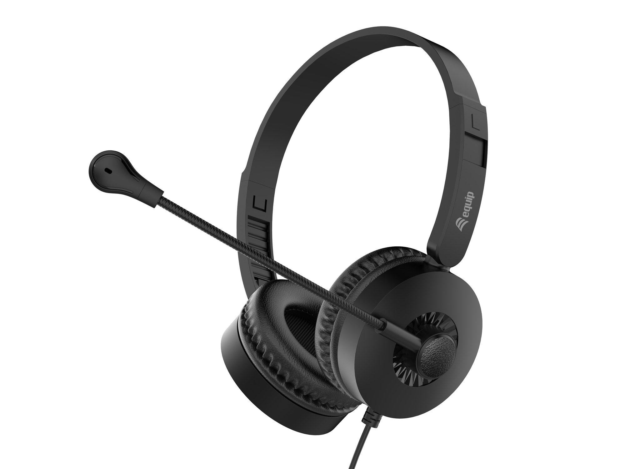 Auscultadores EQUIP 245301 (Binaural - Com fios - Supra-aural - Preto), miniatura 5