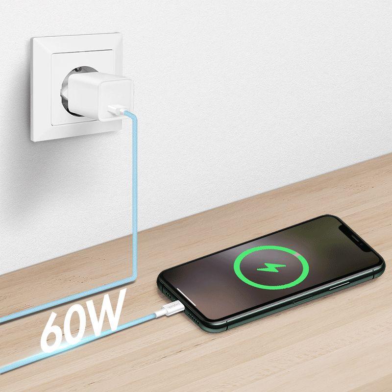 Cabo USB-A para USB-C LOGILINK CU0329 (0,5 m - USB-A - USB-C - Azul), miniatura 4