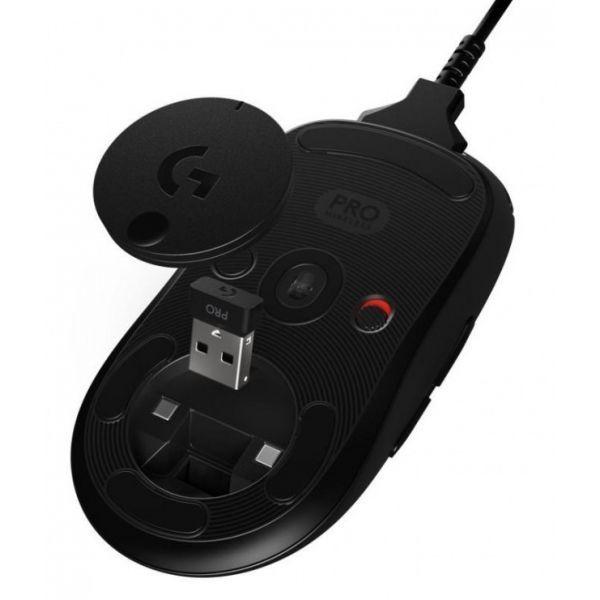 Rato LOGITECH G Pro Wireless (Ambidestro - 25600 DPI - HERO - Preto) — miniatura 3