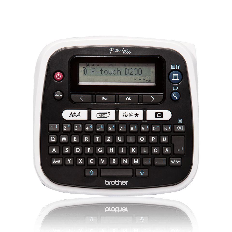 Impressora de Etiquetas BROTHER P-touch PT-D200BWVP (3,5 mm, 6 mm, 9 mm, 12 mm - Cinzento e Branco), imagem 1