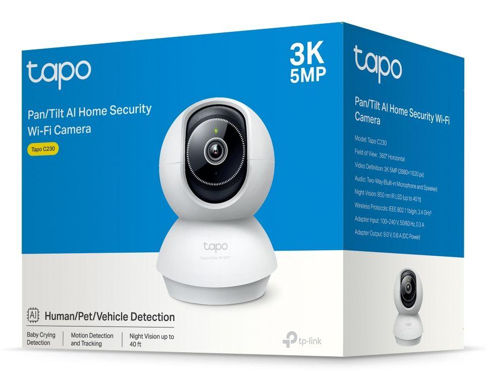 Câmara de Segurança IP TP-LINK Tapo C230 (Interior - 5 MP - 2880 x 1620 pixels - Branco) — miniatura 3