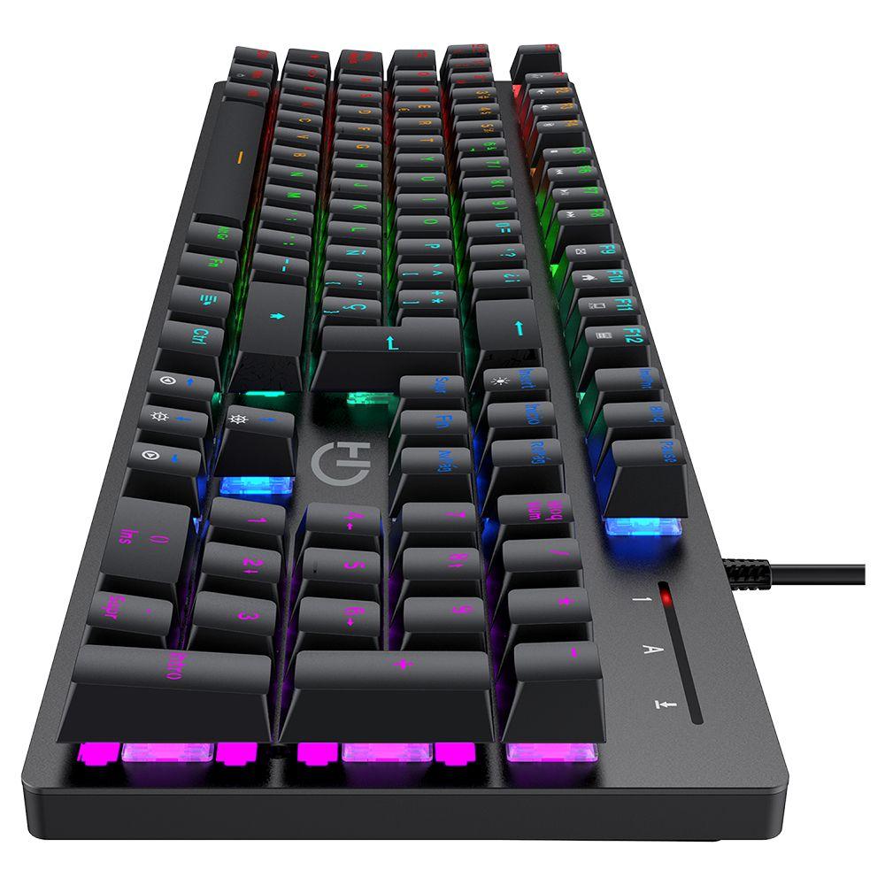 Teclado HIDITEC GK400 (ES - Interruptor de chave mecânico - Tamanho completo - Preto) — miniatura 4