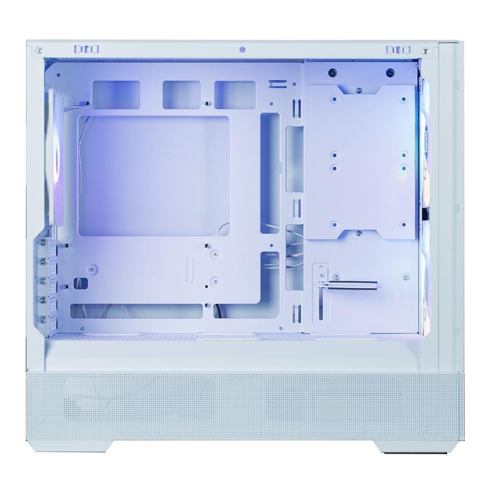 Caixa Micro-ATX ZALMAN P30 Air (Micro ATX, Mini-ITX - Mini Tower - Plástico, aço, vidro temperado - Branco) — miniatura 2