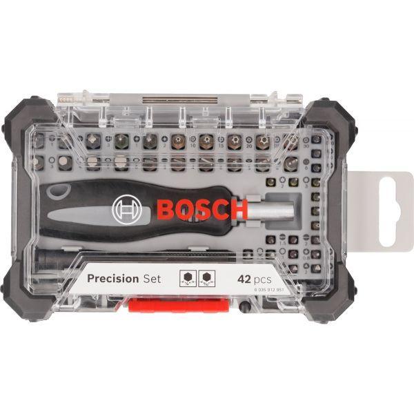 Conjunto de Chave e Pontas de Precisão BOSCH 2607002835 (Plástico - Cinzento e Preto)
