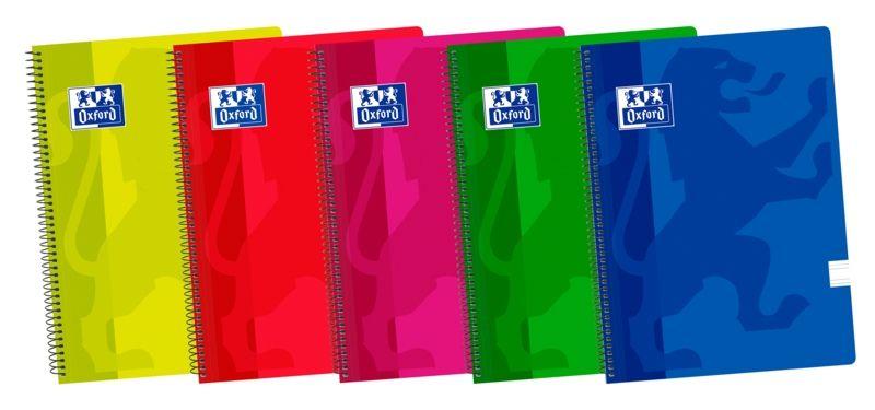 Caderno Espiral OXFORD School Classic Fº (Plástico - Cores Sortidas)