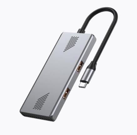 Hub USB-C GEMBIRD UHB-CM-U310-A2C2-01 (USB 3.2 Gen 2 - 4 Portas), imagem 1