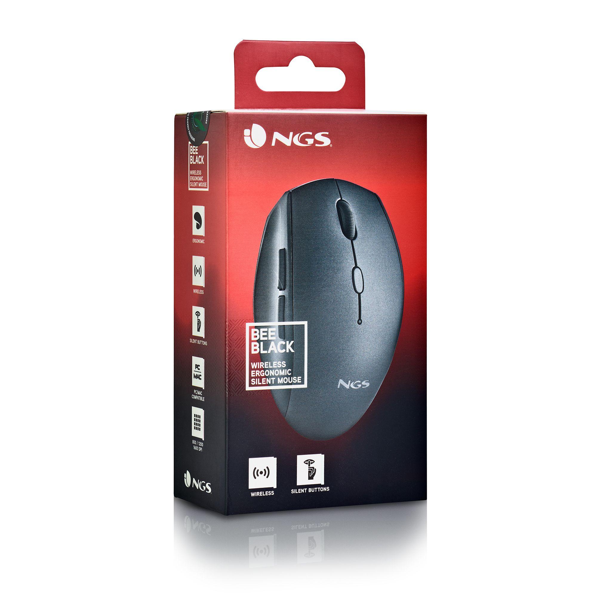Rato NGS BEE (Mão direita - 1600 DPI - Ótico - Preto), miniatura 5