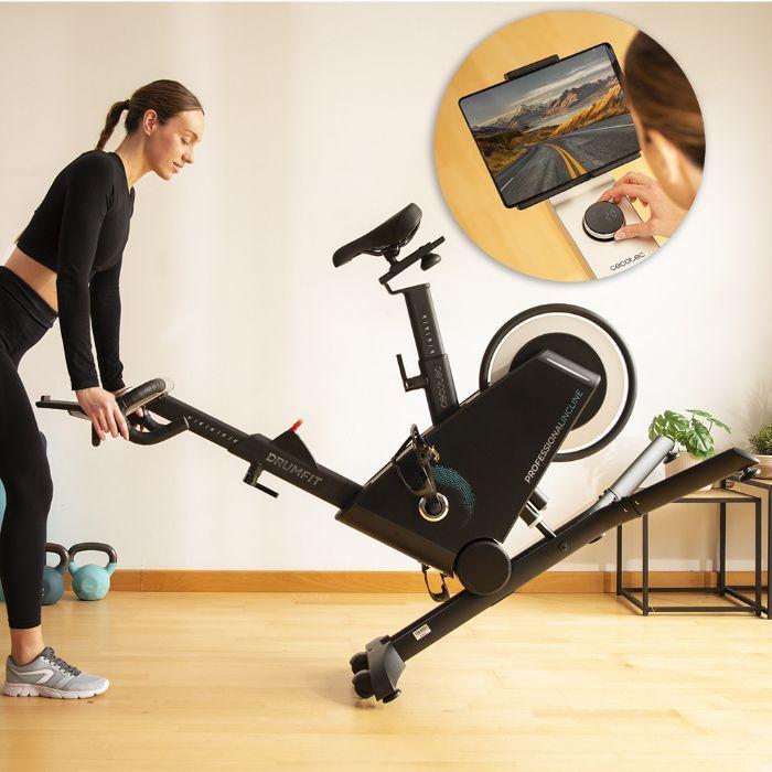 Bicicleta de Exercício CECOTEC DrumFit Indoor Professional Incline (Preto), miniatura 4