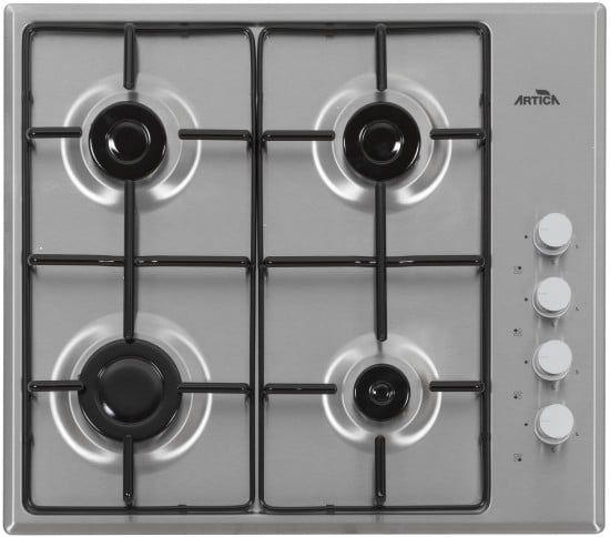 Placa a Gás ARTICA AXG6040 (Encastre - Altura 6 cm - 59 cm - Inox)