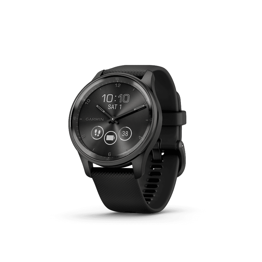 Smartwatch GARMIN vívomove Trend (Redondo - Android, iOS - Híbrida LCD tátil - Preto)
