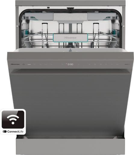 Máquina de Lavar Loiça Independente HISENSE HS673A90X (16 talheres - B - 9,4 l - Inox)