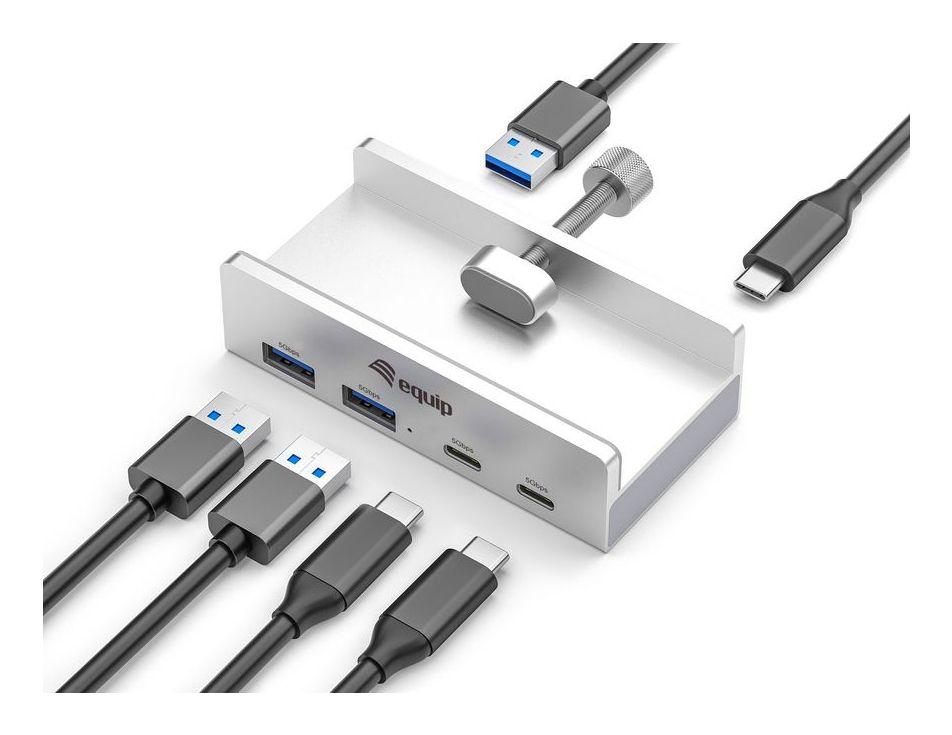 Hub USB EQUIP 128967 (Alumínio) — miniatura 2