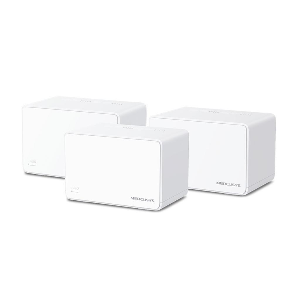Sistema Mesh MERCUSYS Halo H80X (3-Pack) (Wi-Fi 6 - 3000 Mbit/s - Banda dupla - Branco)