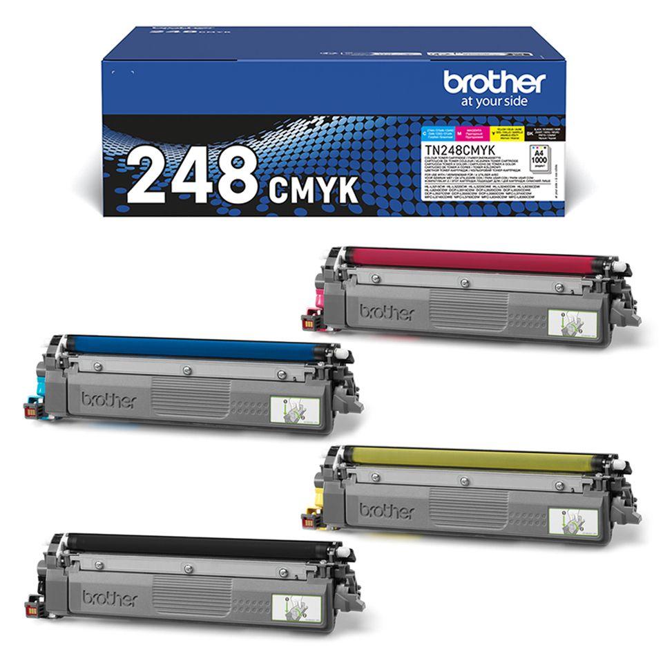Pack de 4 Toners BROTHER TN-248VAL (Preto, Ciano, Magenta e Amarelo), miniatura 2