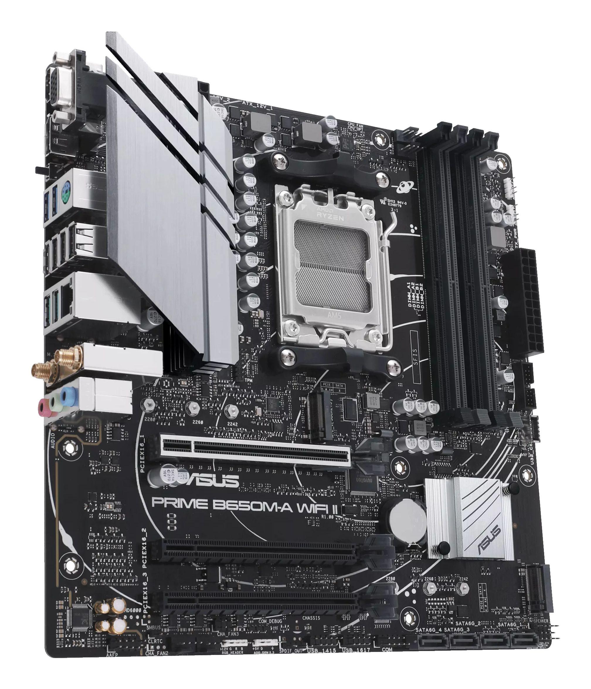 Motherboard ASUS PRIME B650M-A WIFI II (AM5 - AMD Ryzen 7 - micro-ATX), miniatura 4