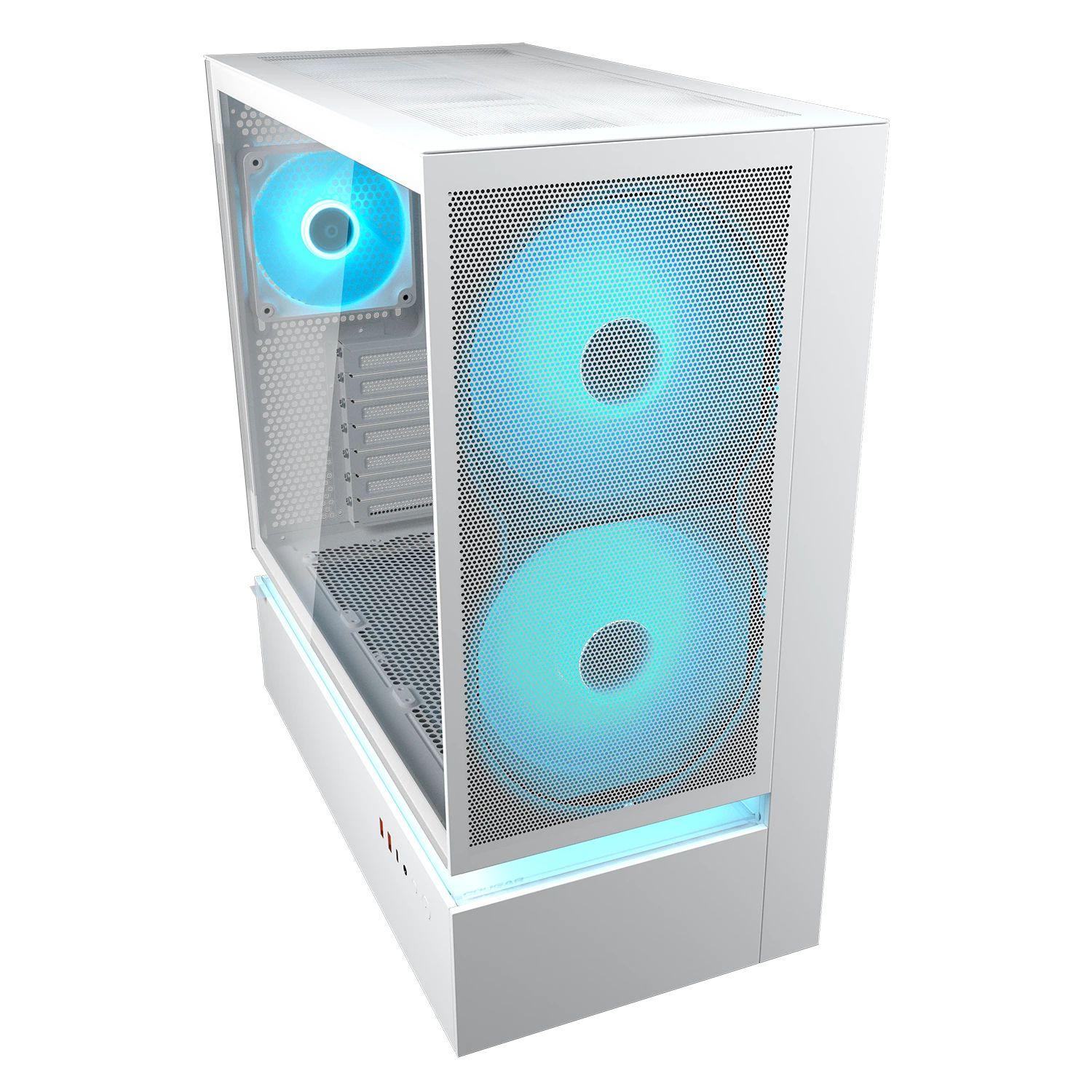 Caixa PC COUGAR CGR-2DA4W-M (ATX, CEB, Micro ATX, Mini-ITX - Midi Tower - Vidro, Aço - Branco) — miniatura 4
