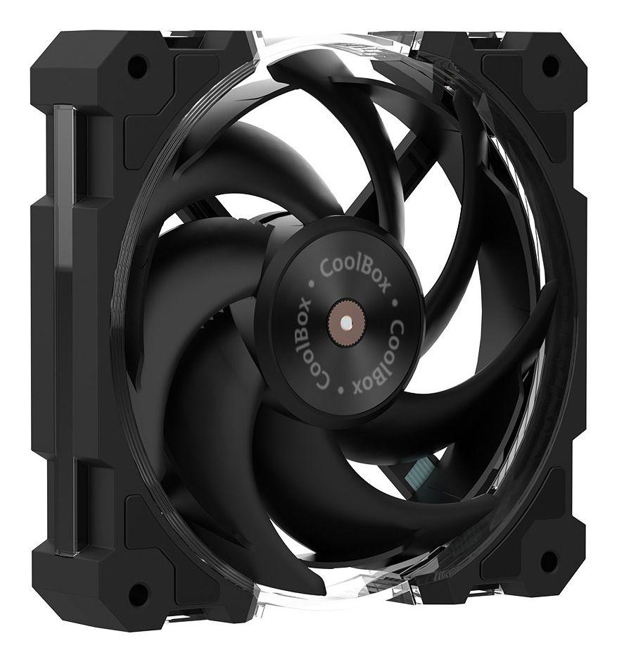 Ventoinha COOLBOX X12 Ring ARGB (Preto) — miniatura 4