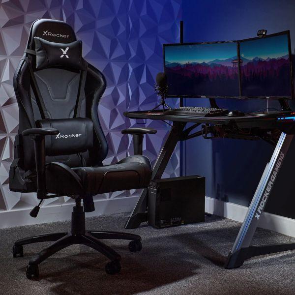 Cadeira Gaming X-ROCKER Agility Sport Esport (Preto), miniatura 2