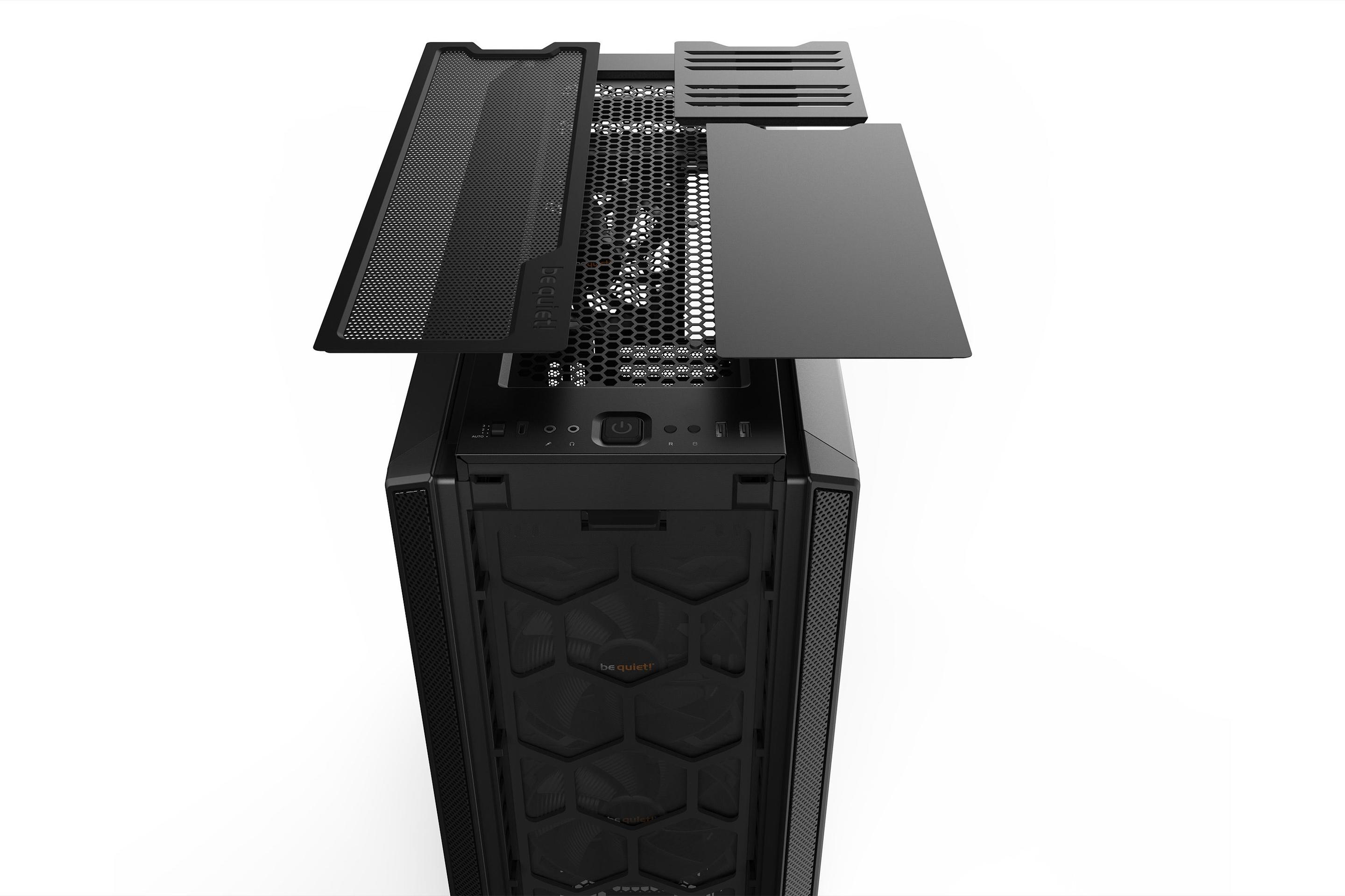 Caixa PC Extended-ATX BE QUIET! Silent Base 802 (Midi Tower - EATX, Mini-ITX, ATX, micro-ATX - 18,5 cm - Preto) — miniatura 4