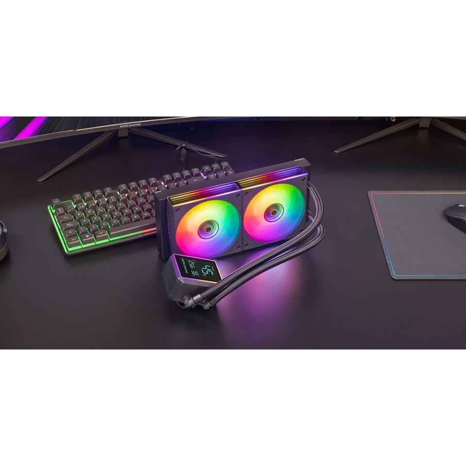 Kit de Refrigeração Líquida AIO MARS GAMING MLLCDPRO240 (120 mm - 2300 RPM - Multi - Preto), miniatura 5