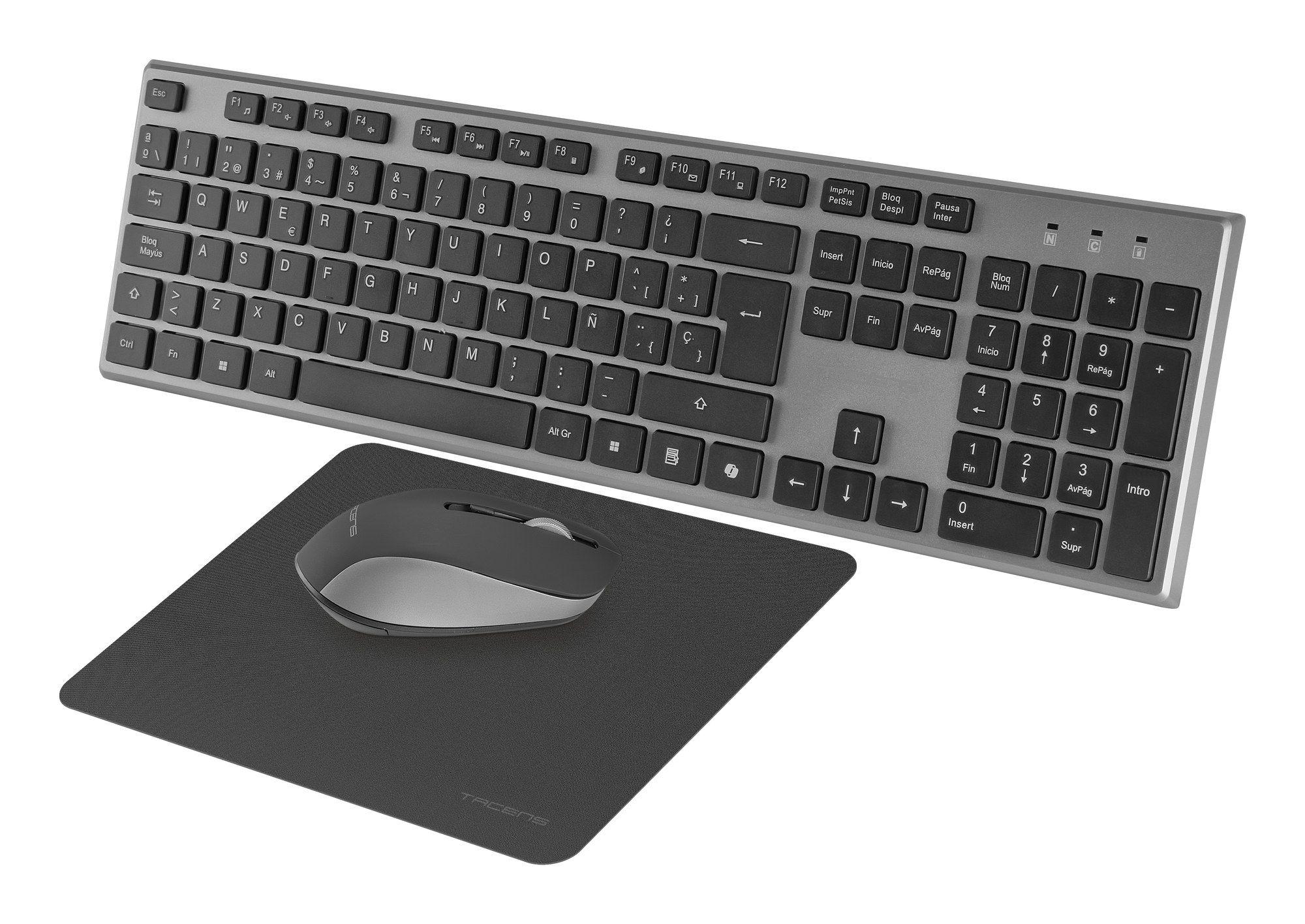 Conjunto de Teclado e Rato TACENS Zenith 6ZENITHES (Espanhol - Interruptor de membrana - Tamanho completo - Cinzento) — miniatura 2