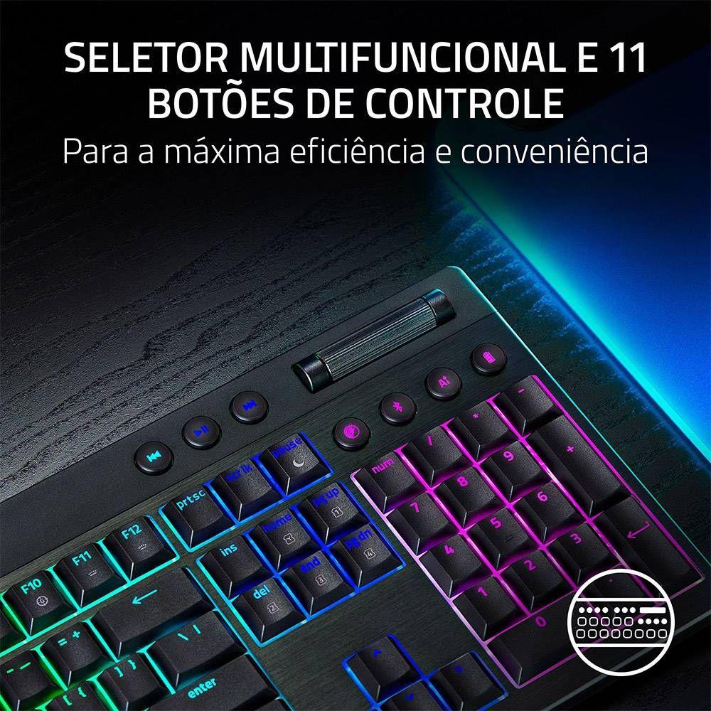 Teclado RAZER BlackWidow V4 Low-Profile HyperSpeed (Estados Unidos - Mecânico - Tamanho completo - Preto) — miniatura 5