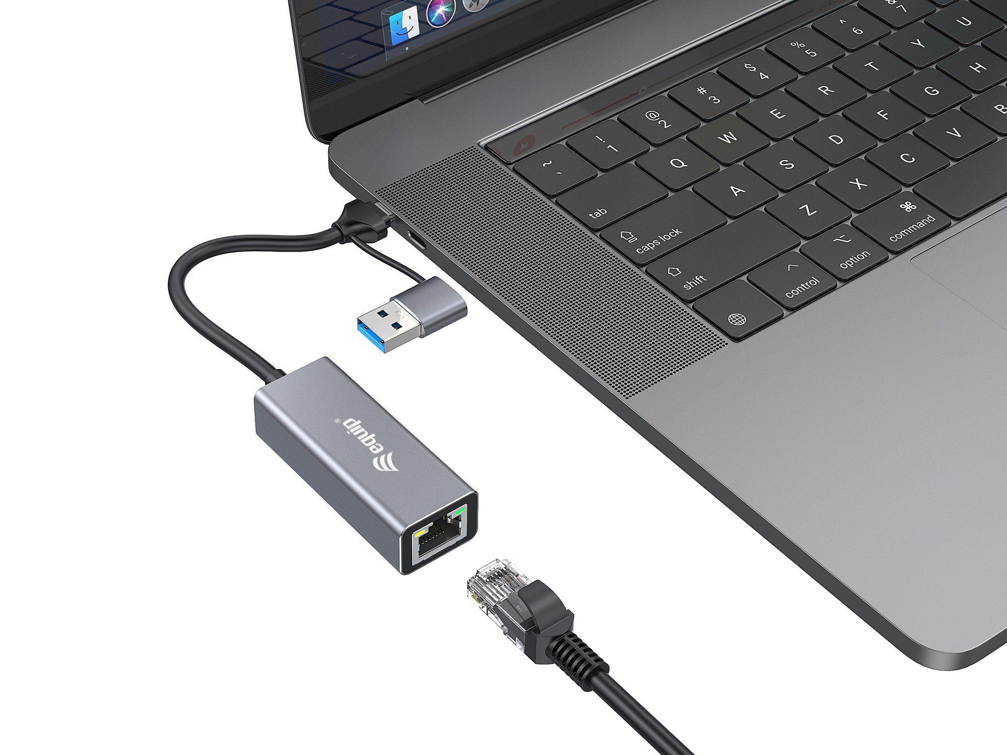 Adaptador USB Ethernet EQUIP 133495 EQP852 (2,5 Gbit/s - Cinzento) — miniatura 3