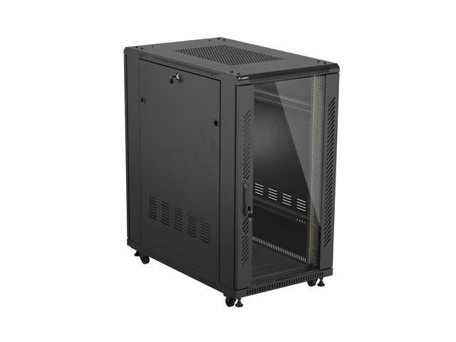 Armário Rack de Chão LANBERG FF01-6022-12B (19" - 22U - 600 x 1000 mm - Preto)