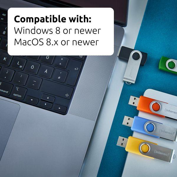 Pen USB INTENSO Office Line Multipack 64GB (Rotação - USB Tipo-A - USB 3.2 Gen 1 - Multicor) — miniatura 5