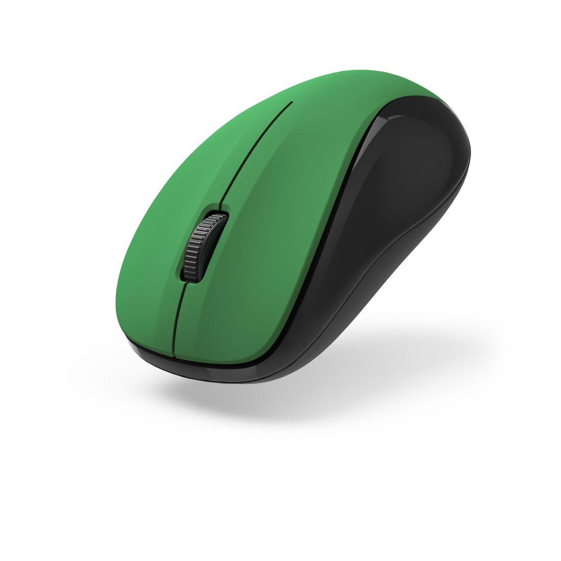 Rato HAMA MW-300 V2 (Ambidestro - 1200 DPI - Ótico - Preto e Verde)