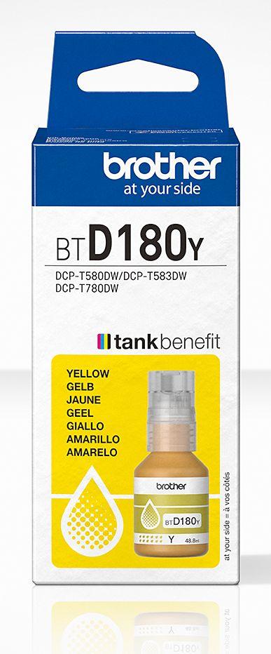 Recarga de Tinta BROTHER BTD180Y (5000 páginas - Amarelo)