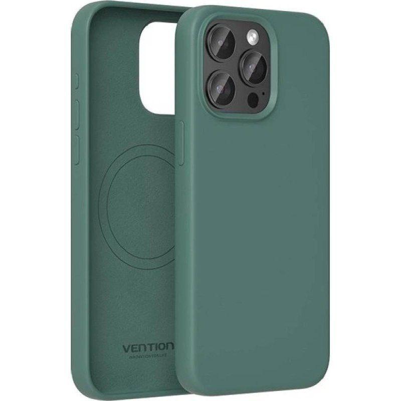 Capa de Silicone para Telemóvel VENTION KUEG0-30 (iPhone 14 Pro - Silicone líquido - Verde)