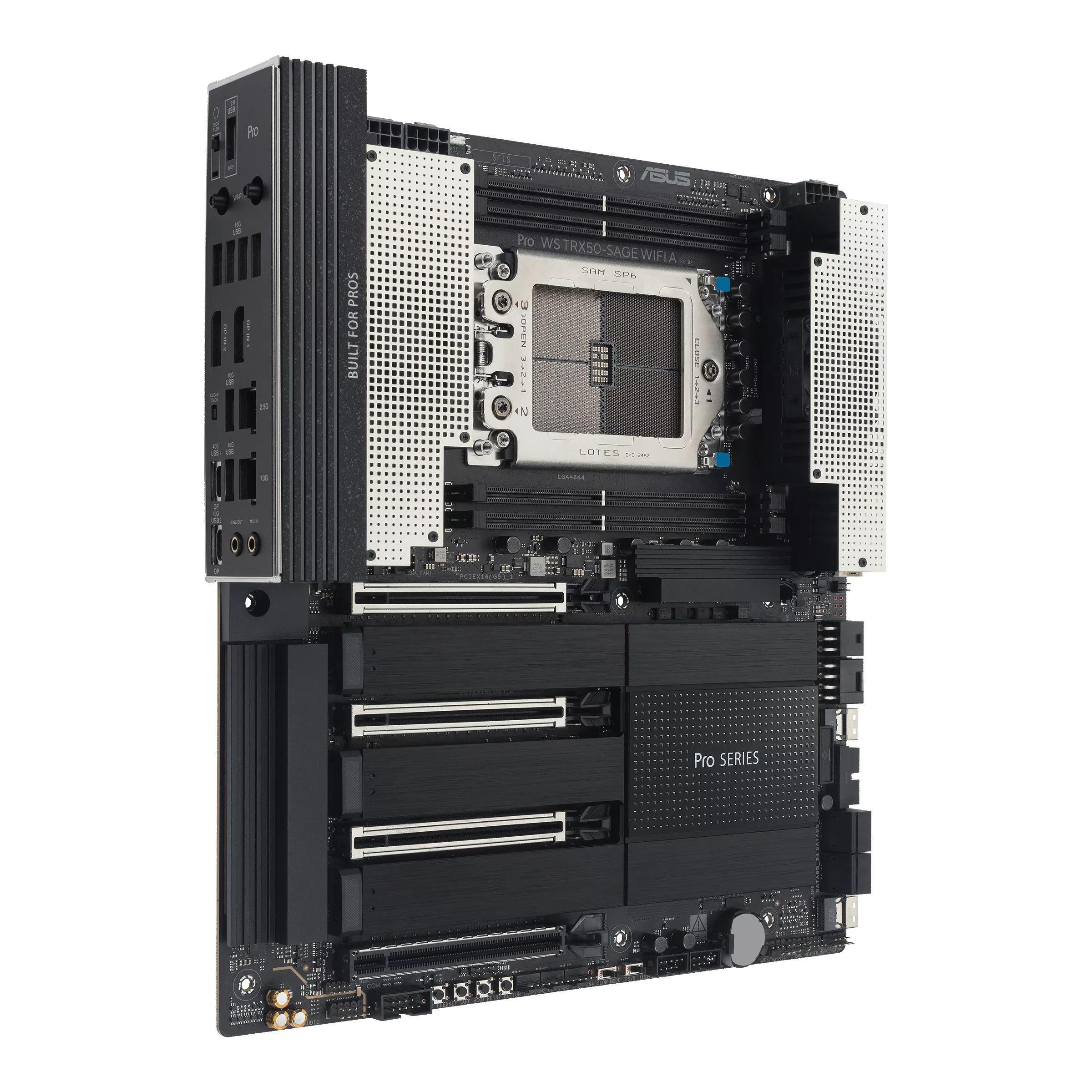 Motherboard ASUS PRO WS TRX50-SAGE WIFI A (sTR5 - CEB - Duplo canal - Alumínio e Preto), miniatura 2
