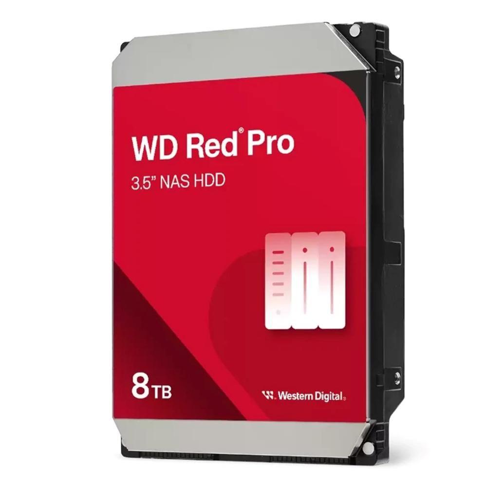 Disco Rígido Interno WESTERN DIGITAL WD Red Pro WD8005FFBX (8 TB - 3,5 polegadas - SATA 6 Gb/s - Vermelho)