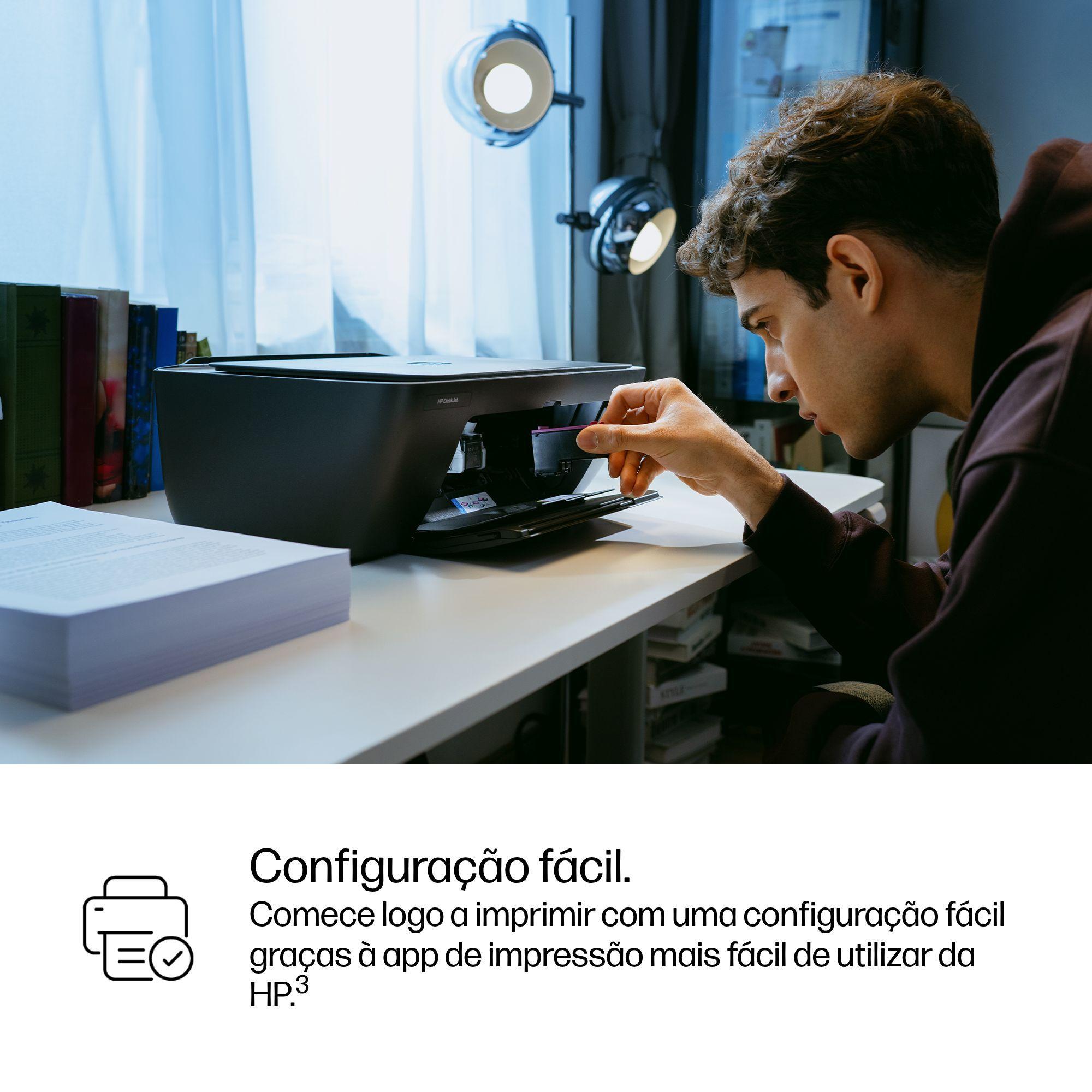 Impressora Multifuncional HP DeskJet 2910 (A4 - Impressão a cores - 60 folhas - Cinzento) — miniatura 11