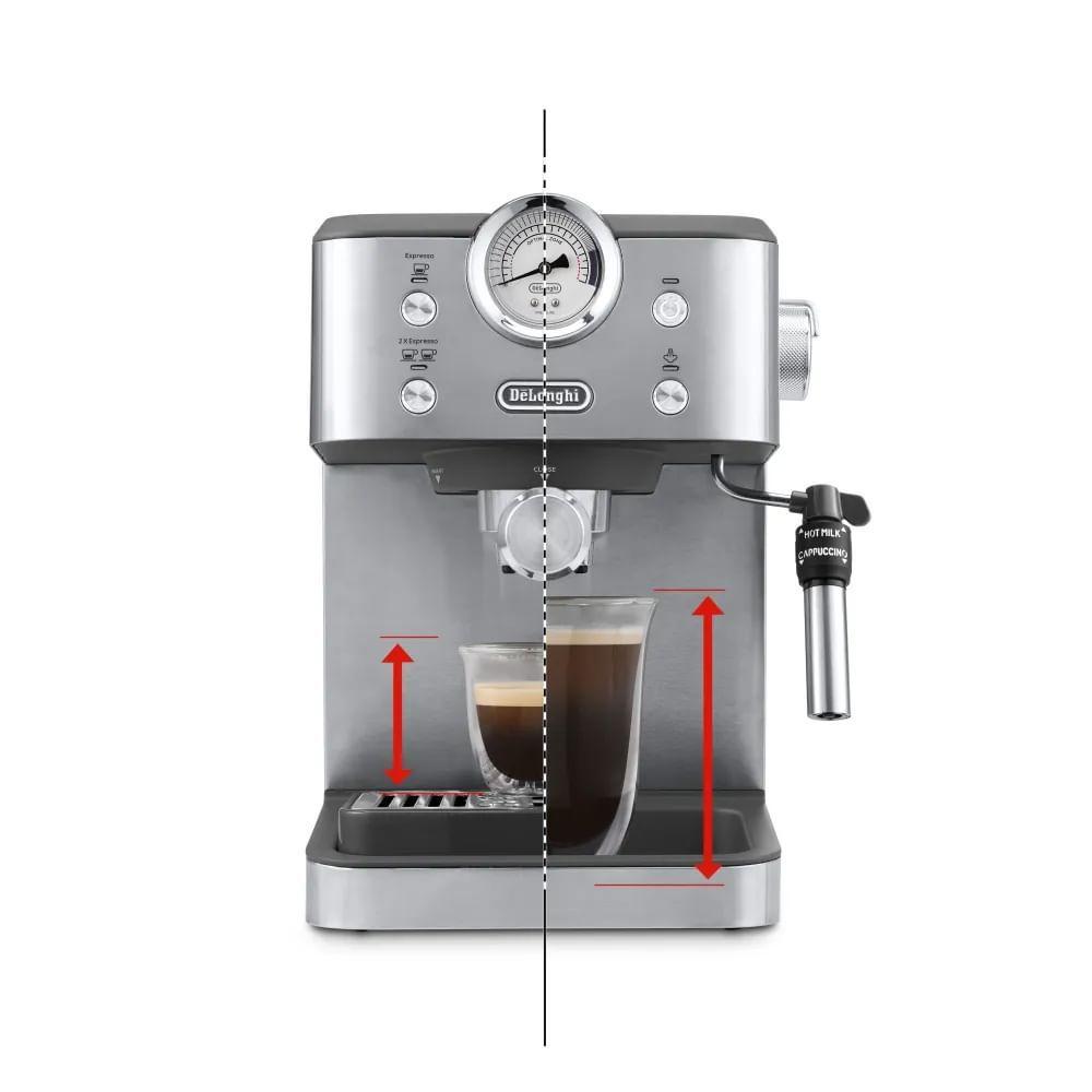 Máquina de Café Manual DELONGHI Classic EM450.M (Café moído - 1325 W - 15 bar - Preto/Inox), miniatura 5