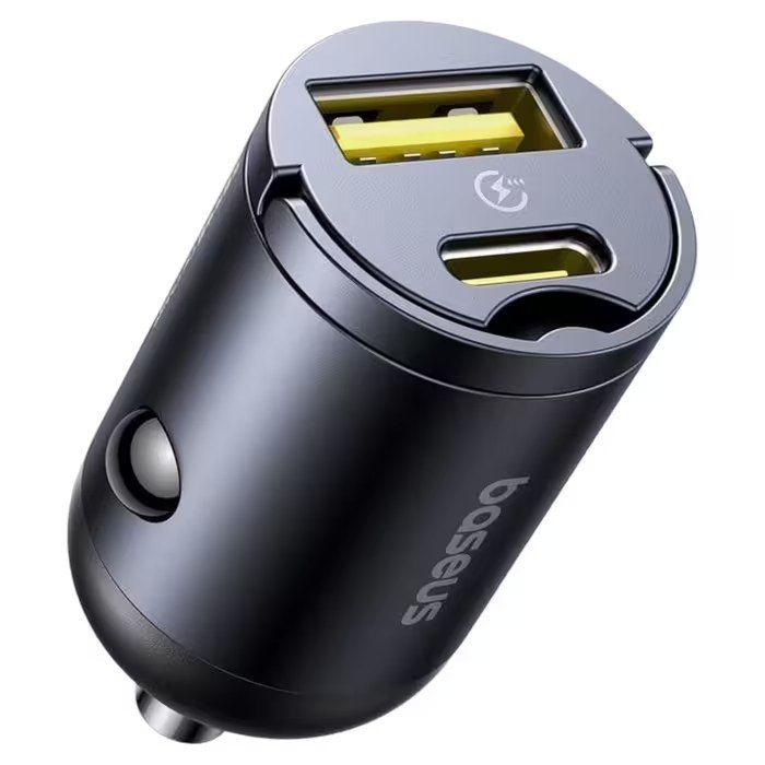 Carregador de Isqueiro BASEUS Tiny Star (30 W - Até 30 W - Preto) — miniatura 2
