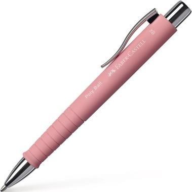 Caneta Esferográfica FABER-CASTELL Poly Ball XB 241127 (13,8 cm - Rosa)