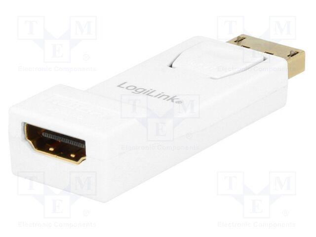 Adaptador DisplayPort para HDMI LOGILINK CV0057 (Branco e Amarelo), miniatura 2