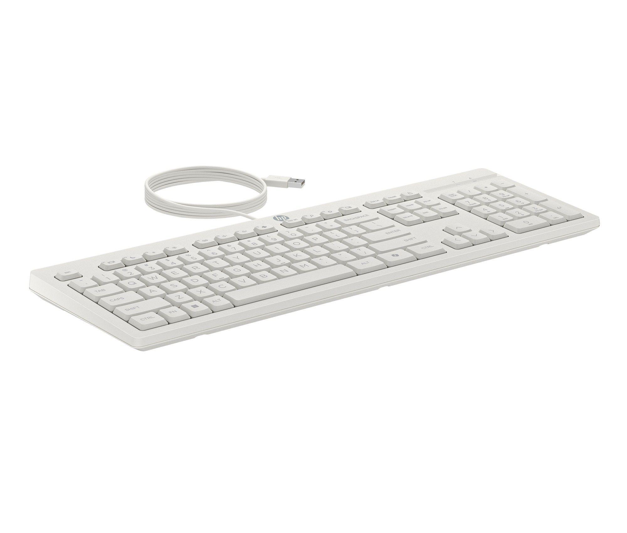 Conjunto de Teclado e Rato HP 225 Combo G2 (Tamanho completo - USB - Com fios - Branco), miniatura 2