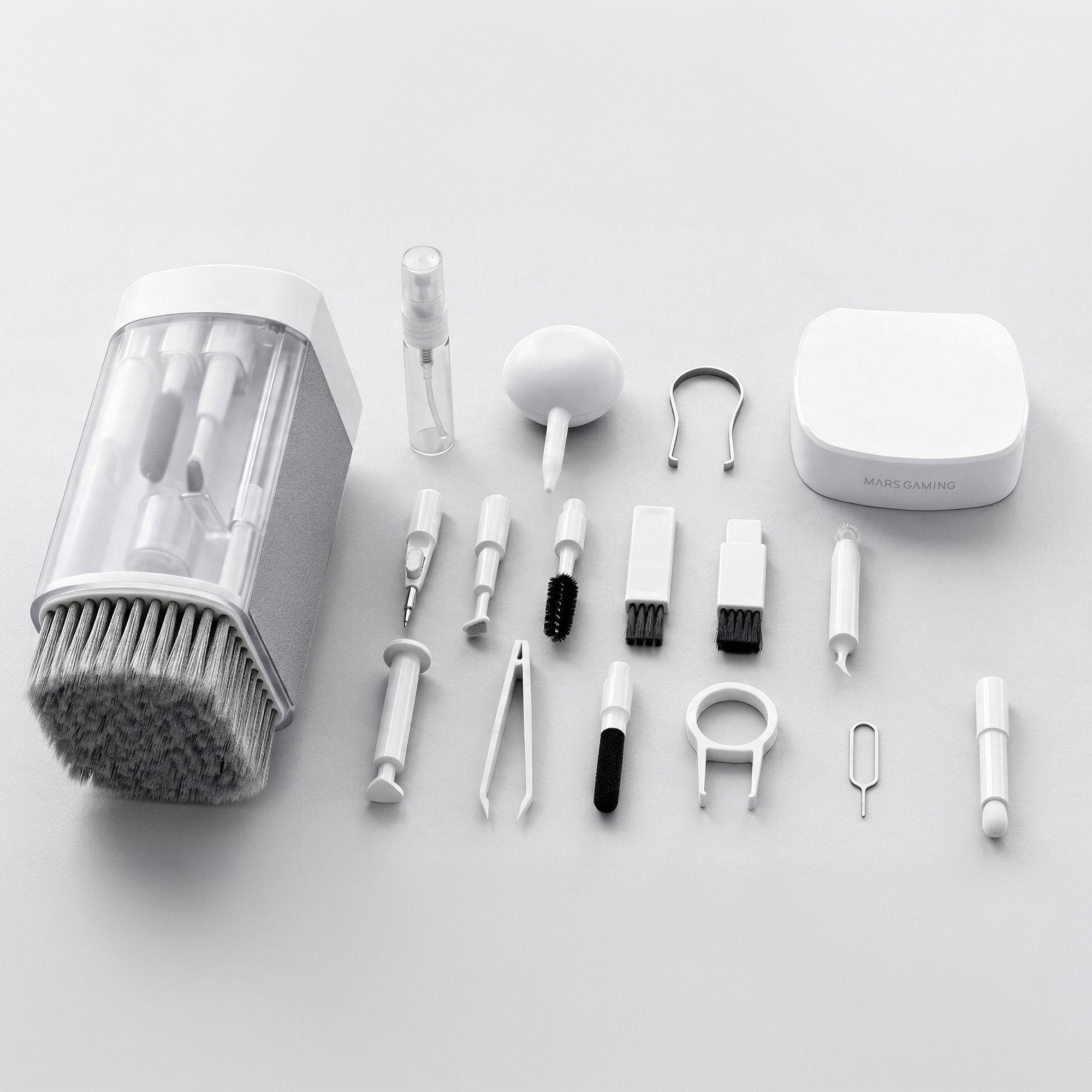 Kit de Limpeza de Equipamento MARS GAMING MAKITW (Branco), miniatura 3