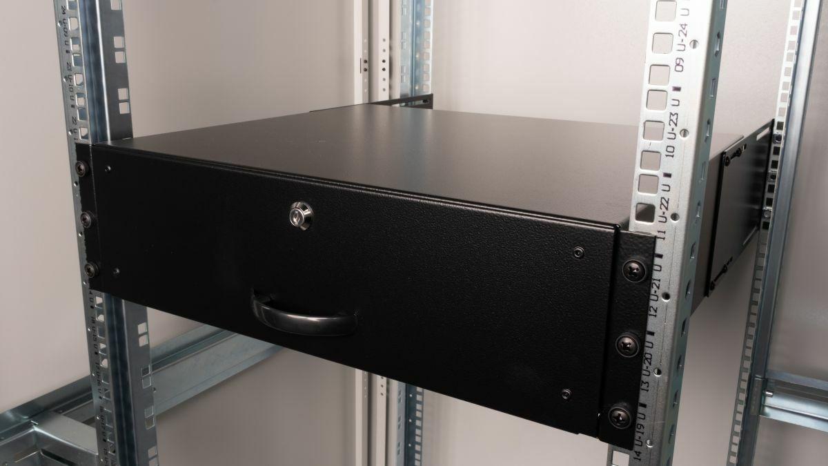 Gaveta para Bastidor EQUIP EZD-3-B (19" - 3U - Com Fechadura - Preto) — miniatura 4