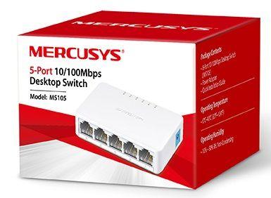 Switch de Rede MERCUSYS MS105 (Fast Ethernet - 768 Kb - 1 Gbps - Branco), miniatura 3