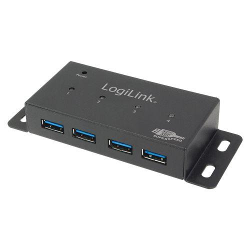 Hub USB LOGILINK UA0149 (Cinzento)