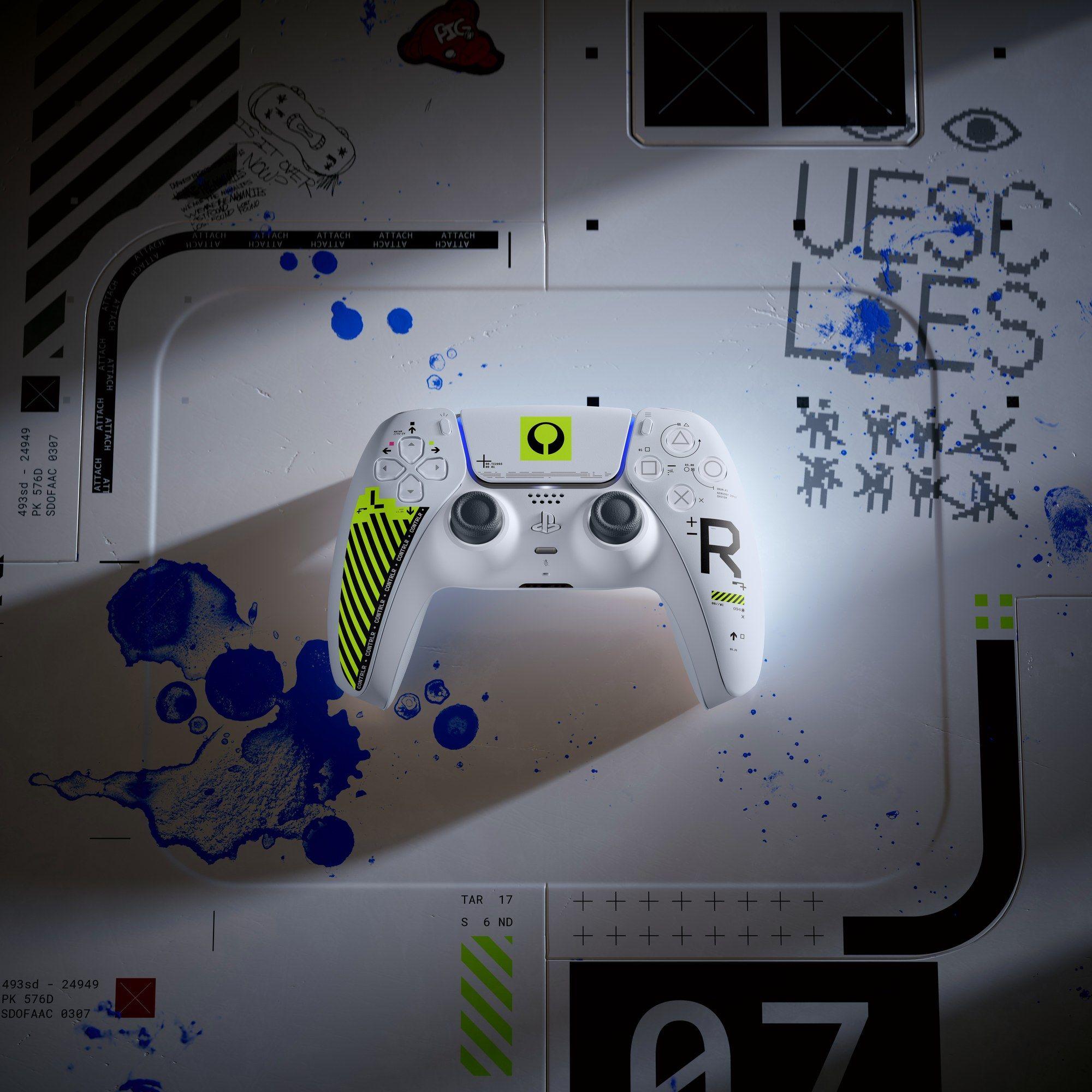 Comando Sem Fios SONY DualSense PS5 Marathon Limited Edition (Com fios e sem fios - Branco/Verde) — miniatura 2